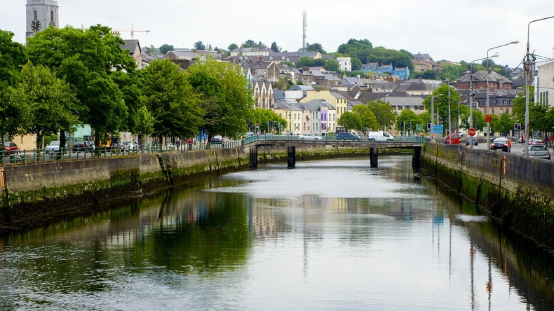 Vista di Cork dal Fiume Lee