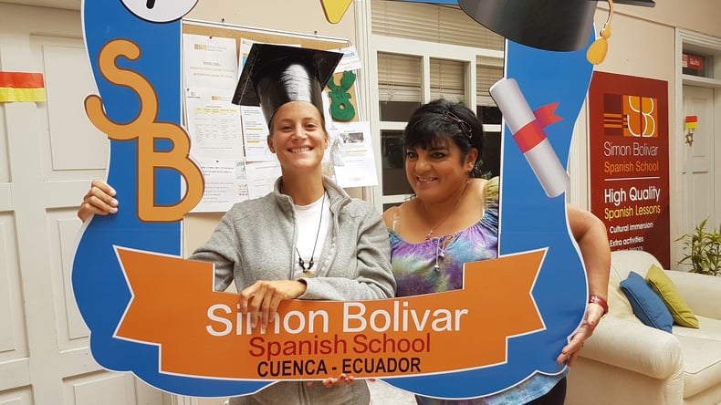 Simon Bolivar Spanish School クエンカ エクアドル 語学学校 レビュー