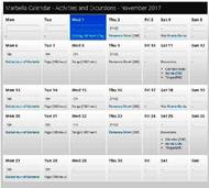  Schedule of activities - adults and juniors (PDF)
