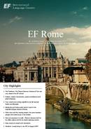 Информационный лист EF International Language Center в Риме