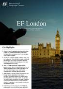 Информационная брошюра EF International Language Center в Лондоне
