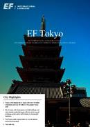 Информационный лист EF International Language Center в Токио