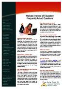 Waikato Institute of Education Brochure (PDF)