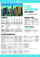 California Language Academy Los Angeles cennik 2023 
