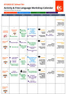 Activiteitenkalender voor 16+ studenten