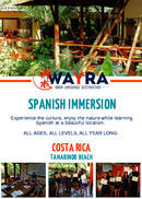 Brochura da Escola de Espanhol WAYRA 2024