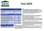 Prezzi del Melton College 2024