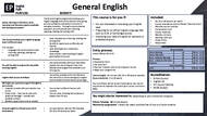 Allmän engelska kursexempel