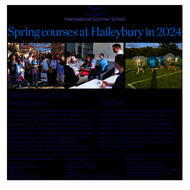 Haileybury zomerschool - voorjaarscursussen 2024