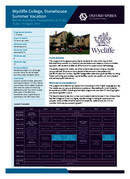 Цены и даты 2024 Детско-юношеского центра Oxford Spires - Wycliffe College 