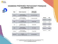 Calendário dos exames DELF/DALF 2024