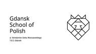 Gdansk School of Polish แผ่นพับโฆษณา (PDF)