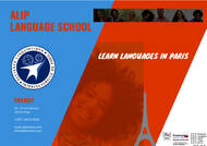 Брошюра о курсах французского языка ALIP