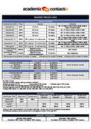 Academia Contacto Price List Jan 2024 Update 