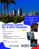 Letni program nauki języka angielskiego i sztuki w Coronado