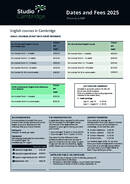 Studio Cambridge 2025年度料金