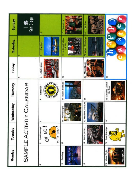 레저 프로그램 샘플