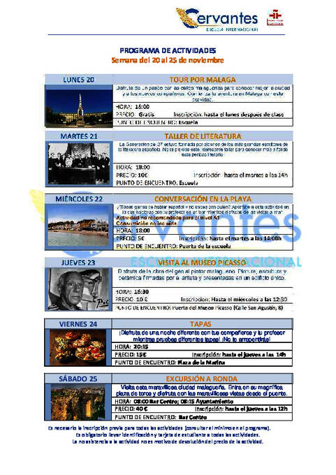 Esempio di programma di attività