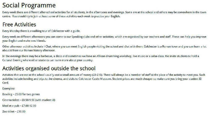 Közösségi program - minta