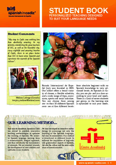 Spanish in Cadiz Student Book