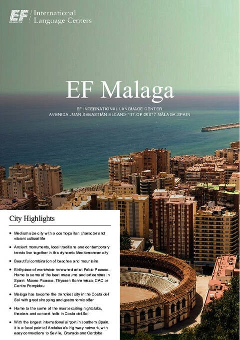 EF International Language Center马拉加校区信息表