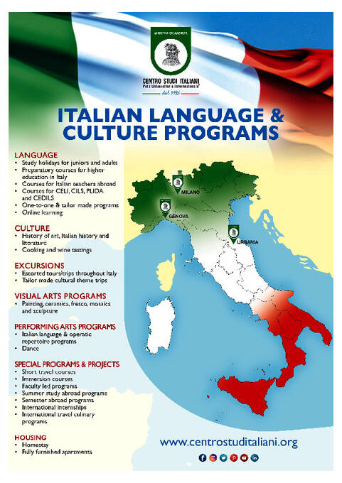 Centro Studi Italiani Broschüre (PDF)