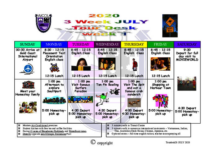Tour desk juli 2020