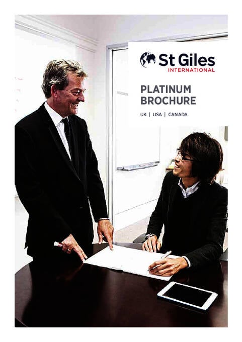 St Giles International Platinum 안내 책자