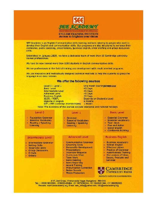 See Academy Brosúra (PDF)