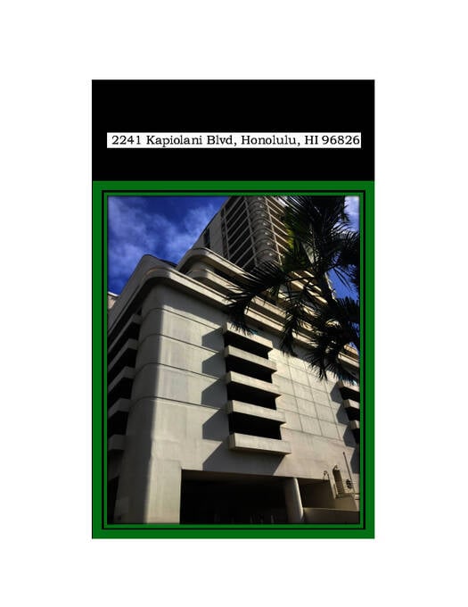 Waikiki Vista Studentboende faktablad