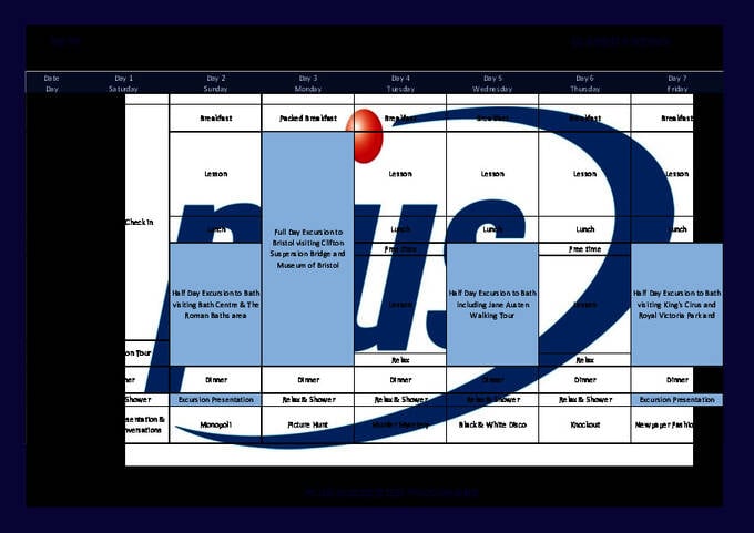  活动时间表--青少年 (PDF)