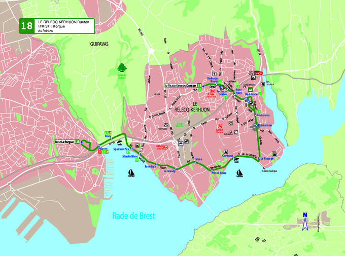 Kort over Brest Line 18