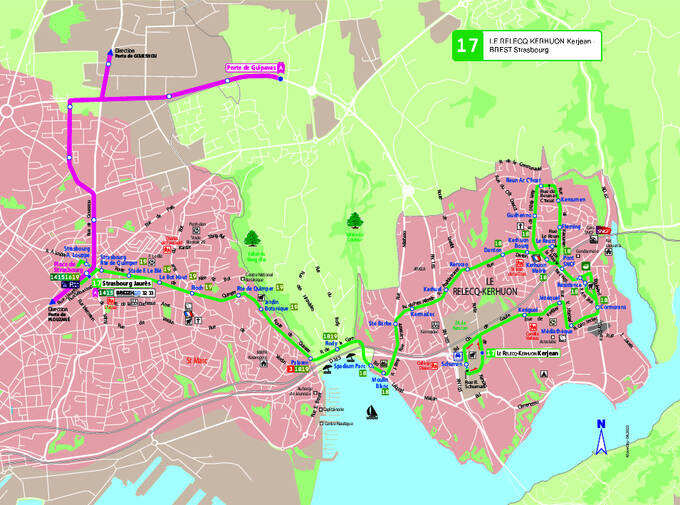 Kort over Brest Line 17