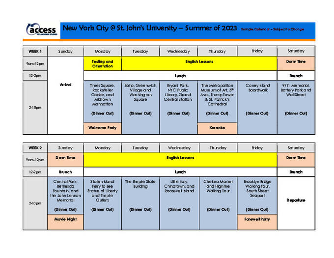  活动时间表--青少年 (PDF)