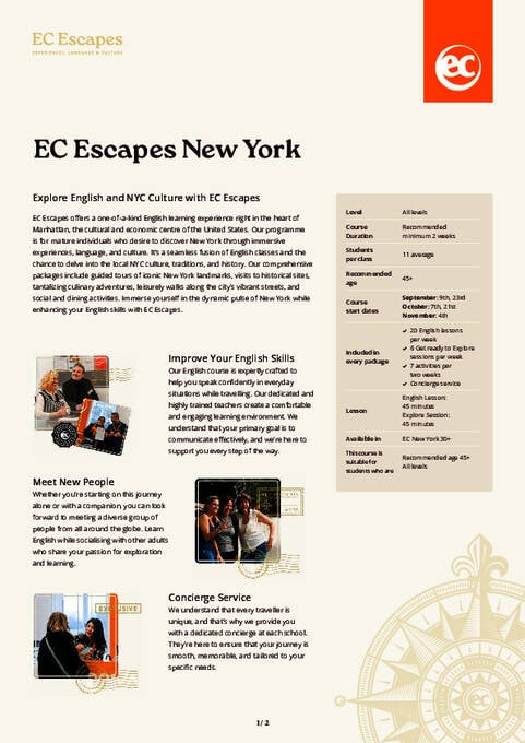 EC Escapes New York