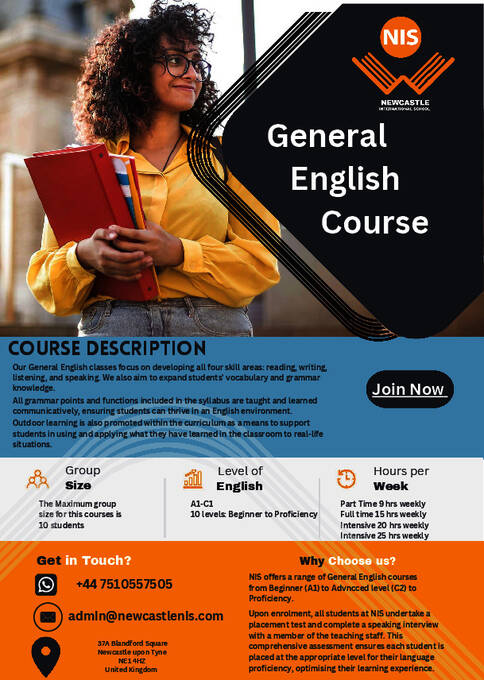 Generel engelsk brochure