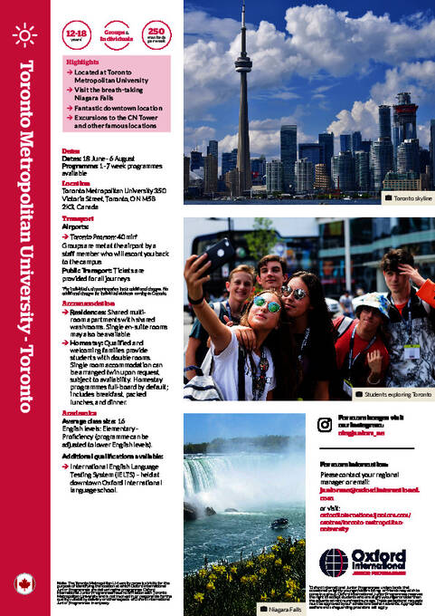 Hoja informativa de Toronto