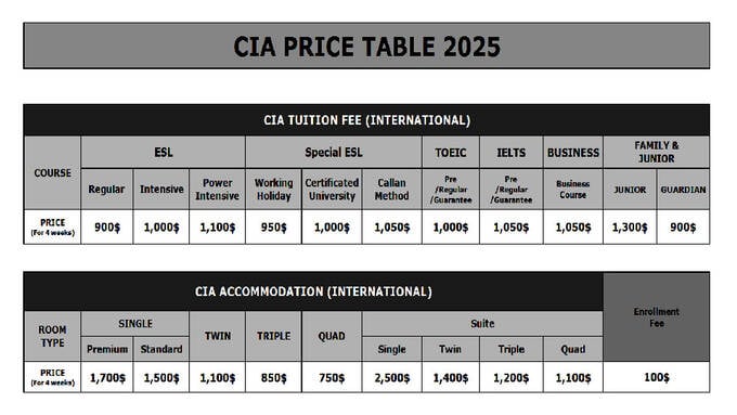  prisliste - CIA - Cebu International Academy