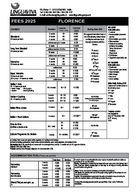 Linguaviva Prices 2025
