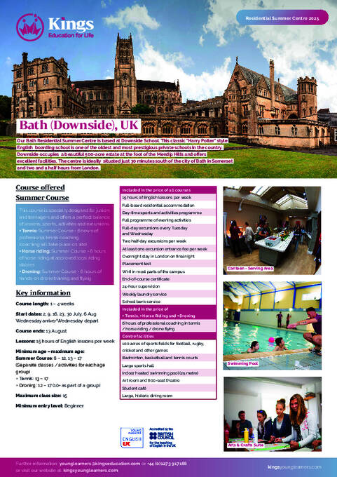 Kings - Young Learners Centre Broschüre (PDF)