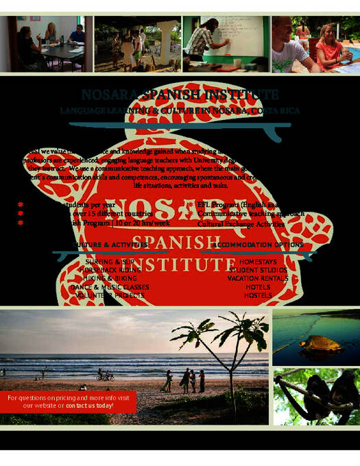 Nosara Spanish Institute الكتيبات (PDF)