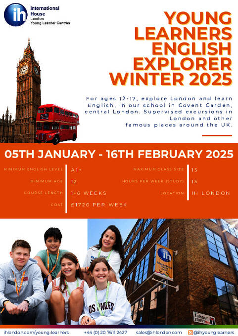 Winter English Explorer IH London 2025