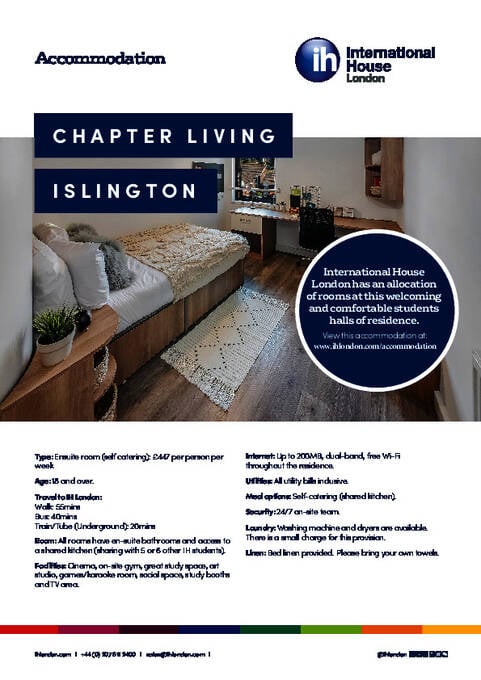 Информационный бюллетень Chapter Islington