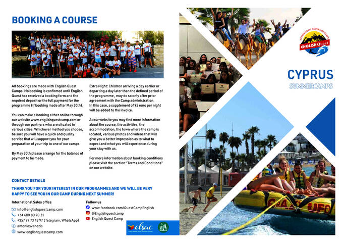 English Quest Camps Brochure Cyprus 2025