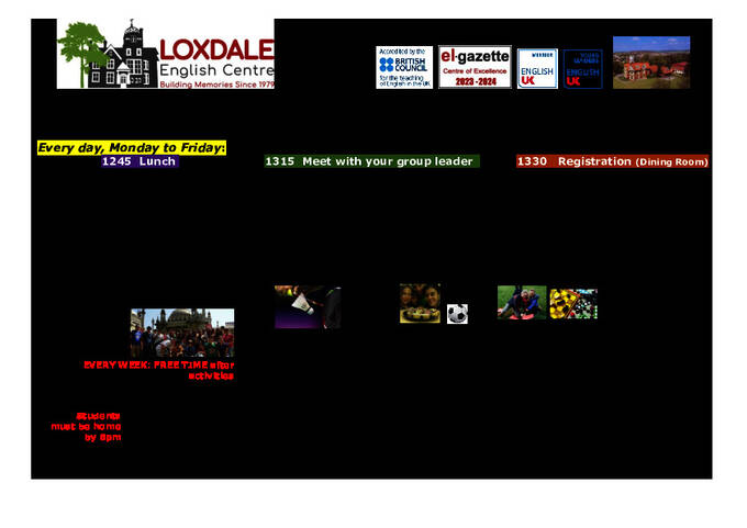  الجدول الزمني للأنشطة - للصغار (PDF)