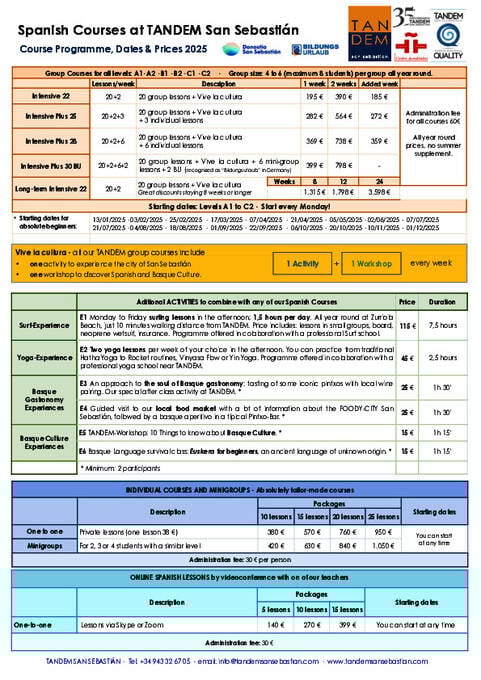 Tandem SS-programma 2025