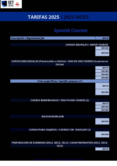 Price List 2025