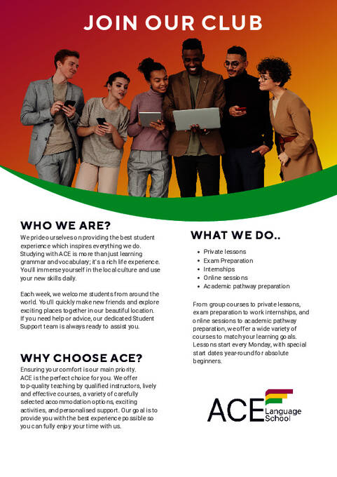 ACE Language School Brochure (PDF)