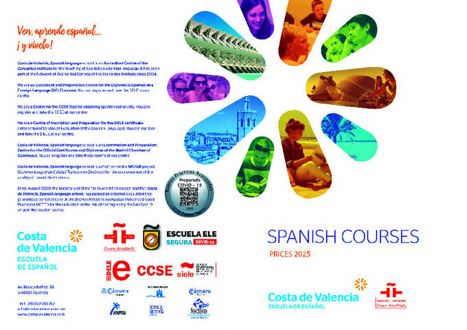 Costa de Valencia, escuela de español prices 2025
