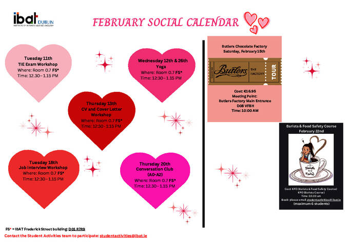 Social Calendar - February 2025